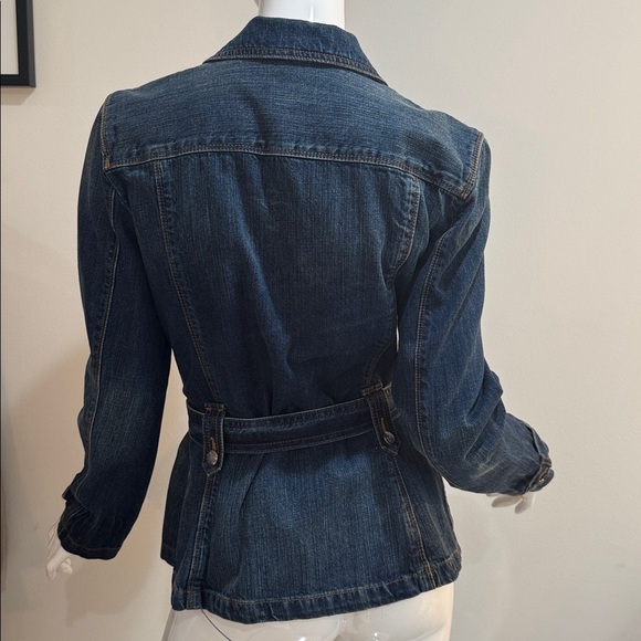 Ralph Lauren Belted Tailored Fitted Denim Jacket Heritage Country - Picture 3 of 13